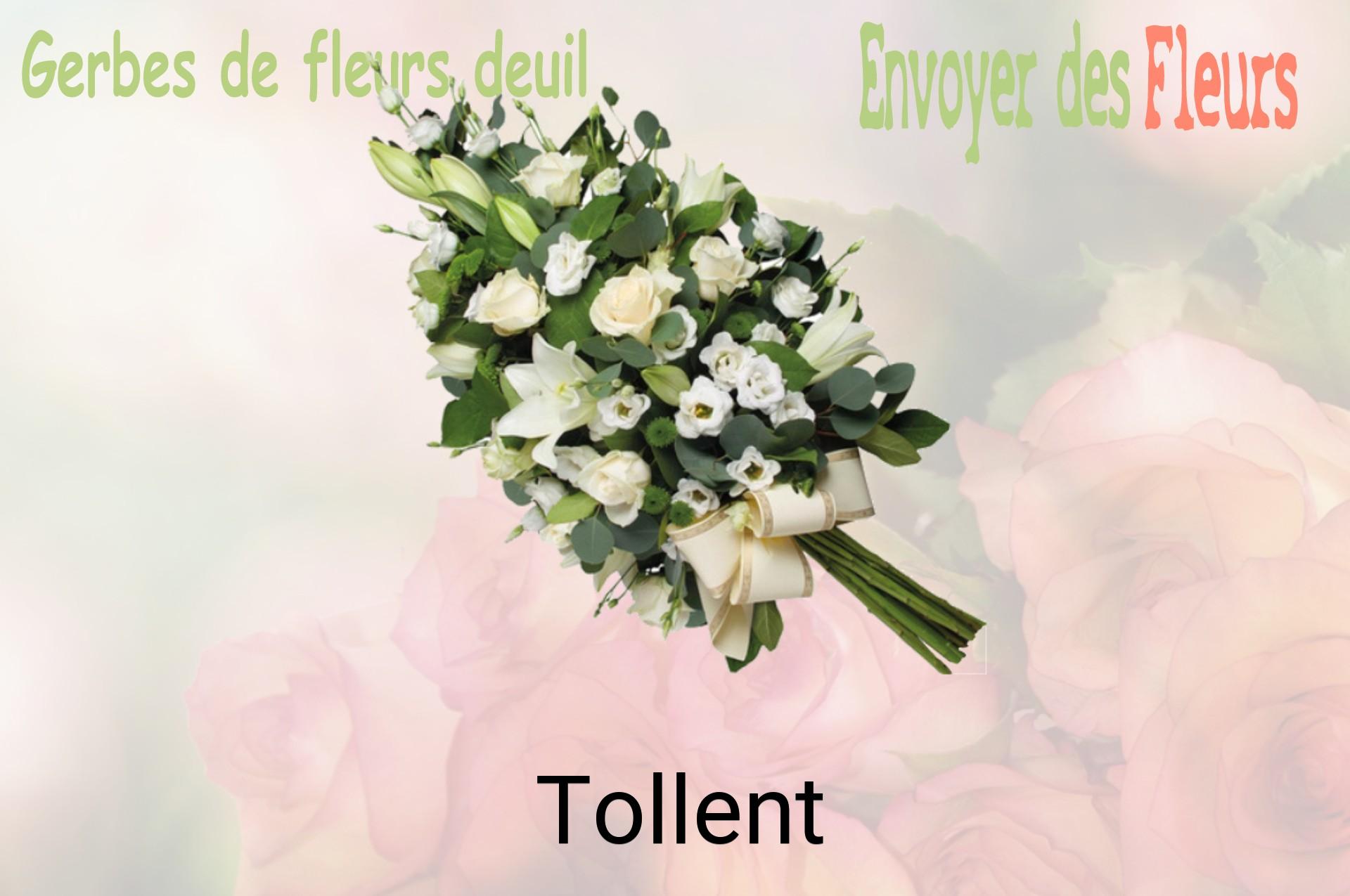 Gerbe de fleurs de deuil livrée à Tollent